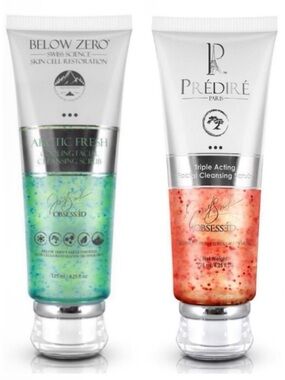 🔥Predire & Below Zero BUNDLE Facial Cleanser Scrubs ~ Retail $300🔥